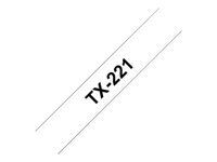 BROTHER P-Touch TX-221 black on white 9mm