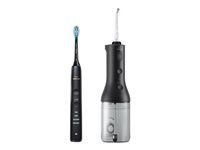 PHILIPS Electric toothbrush Diamond Clean 9000 + Airfloss black