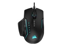 CORSAIR GLAIVE RGB PRO Comfort FPS/MOBA Gaming Mouse with Interchangeable Grips Aluminum Backlit RGB LED 18000 DPI Optical EU