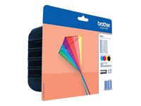BROTHER LC-223 ink cartridge black and tri-colour standard capacity 1-pack blister without alarm