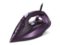 PHILIPS Steam iron Series 7000 2800W 50g/min 250g steam boost SteamGlide Elite purple