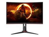 AOC C27G2ZU/BK 27inch 1920x1080 VA Curved 240Hz MPRT FreeSync Premium USB HUB SPEAKERS 1xDP 2xHDMI VESA 100x100