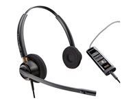 HP Poly EncorePro 525 EncorePro 500 series headset on-ear wired active noise cancelling USB-A black Certified for Microsoft Teams