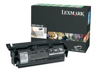 LEXMARK X651 X652 X654 X656 X658 toner cartridge black high capacity 25.000 pages 1-pack return program