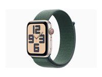 APPLE Watch SE2 v3 Cellular 44mm Starlight Alu Case with Lake Green Sport Loop