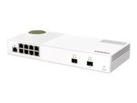QNAP QSW-M2108-2S 8 port 2.5Gbps 2 port 10Gbps SFP+ web managed switch