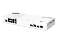QNAP QSW-M2108-2C 8 port 2.5Gbps 2 port 10Gbps SFP+/ NBASE-T Combo web managed switch