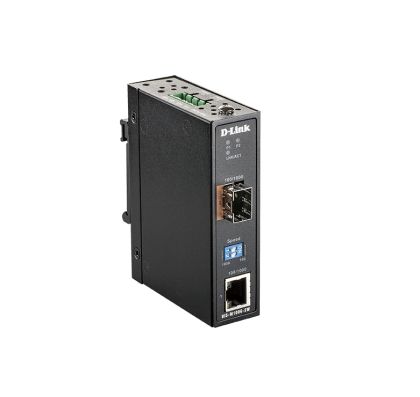 Медиа конвертор D-Link 10/100/1000 Mbps to SFP Industrial Media Converter with -40 to 70 °C operating range