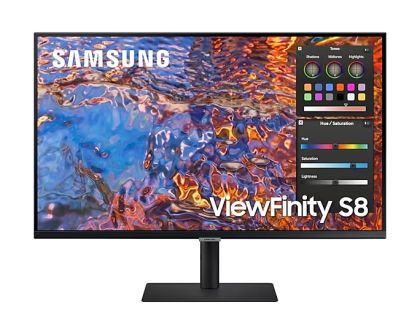 Монитор Samsung 32B800, 32" IPS SMART Monitor, 60Hz, 5 ms GTG, 3840 x 2160, 350 cd/m2, 1000:1 Contrast, HDR 600, Quantum Dot Color, Eye Saver Mode, Flicker Free, DP 1.4, HDMI, 3xUSB, USB-C, Headphone Jack, 178°/178°, Black