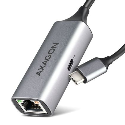 USB3-C to Giga ETHERNET, PD 100W, AXAGON ADE-TXPD