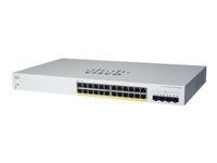 CISCO Business Switching CBS220 Smart 24-port Gigabit Full PoE 382W 4x1G SFP uplink