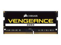 CORSAIR 16GB RAMKit 2x8GB DDR4 2400MHz 2x260 SODIMM unbuffered 16-16-16-39 Black PCB 1.2V
