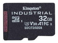 KINGSTON 32GB microSDHC Industrial C10 A1 pSLC Card Single Pack w/o Adapter
