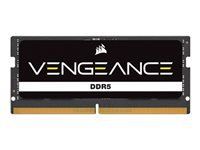 CORSAIR VENGEANCE DDR5 16GB 4800MHz SODIMM 1.1V 40-40-40-77 Black PCB