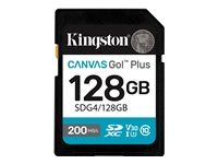 KINGSTON 128GB SDXC Canvas Go Plus Gen4 200MB/s C10 UHS-I U3 V30