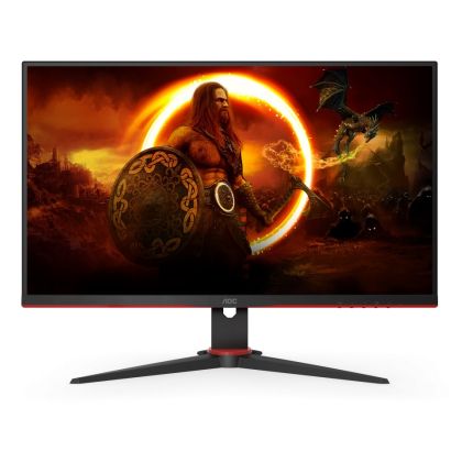 Монитор AOC 24G2SPAE/BK, 23.8" IPS WLED, 1920x1080@165Hz, 4ms GtG, 1ms MPRT, 300cd/m2, 1000:1, DCR 80M:1, AdaptiveSync, FlickerFree, Low Blue Mode, 2Wx2, Tilt, D-SUB, HDMI, DP