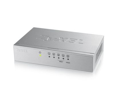 Комутатор ZyXEL GS-105B v3, 5-port 10/100/1000Mbps Gigabit Ethernet switch, desktop, metal housing