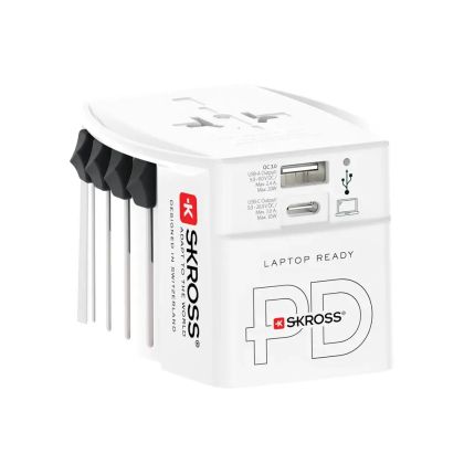 Skross универсален адаптер 220V , 30W, бял