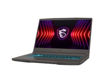 Лаптоп MSI Thin 15 B13VE, i7-13620H (10C/16T, up to 4.90GHz, 24 MB), GeForce RTX 4050 6GB GDDR6 194 AI TOPS, 15.6" FHD (1920x1080), 144Hz, IPS-Level, 16GB RAM 2x8 (3200)MHz, 512GB PCIe Gen4x4 SSD, WiFi 6E, BT5.3, Backlit Kbd (Blue), NO OS, 52.4 Whrs, 1.86