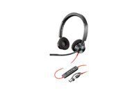 HP Poly Blackwire 3320 Stereo USB-C Headset +USB-C/A Adapter