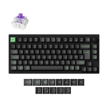 Безжична Механична клавиатура Lemokey P1 HE QMK 75% Black - HE Magnetic Switch - UK Layout
