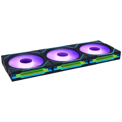 Вентилатори 3бр Lian Li UNI FAN SL-INF Wireless ARGB PWM Reverse - 120 mm Черни + Контролер