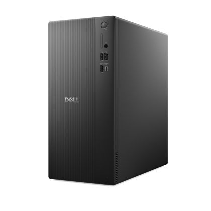 Настолен компютър Dell Tower ECT1250, Intel Core i3 14100 (12 MB cache, 4 Cores, up to 4.7GHz), 8GB, 8GBx1, DDR5, 4800MT/s, 512GB SSD PCIe M.2, Intel UHD Graphics 730, Wi-Fi 6, Keyboard&Mouse, 180W,  Ubuntu, 3Y BO + Dell SE2425HM, 23.8"