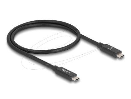 Delock Кабел E-Marker USB-C, 80 Gbps, 16K 60 Hz, PD 3.1 240 W, 0.5 m, черен