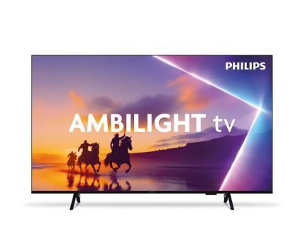 Телевизор Philips 55PUS8400/12, 55" 4K UHD LED, 3840x2160p, 60Hz, DVB-T/T2/T2-HD/C/S/S2, 60Hz, Ambilight 3, Pixel Precise UHD, HDR+, Titan OS, Dolby Atmos & DTS:X, 3*HDMI, 2*USB, VRR, 802.11ac, BT 5.2, 20W RMS, Black