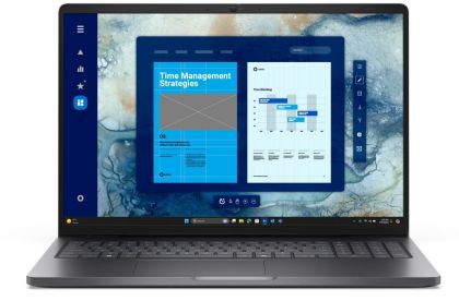 Лаптоп Dell Pro 16 PC16250, Intel Core 5 120U (10 cores, up to 5.0 GHz), 16" FHD+(1920x1200) IPS, 300nits AG, 16 GB: 1 x 16 GB, DDR5, 5200 MT/s, 512 GB SSD, Intel graphics, FHD HDR IR Cam and Mic, Wi-Fi 6E, FPR, Backlit Kb, Ubuntu, Magnetite, 3Y PS