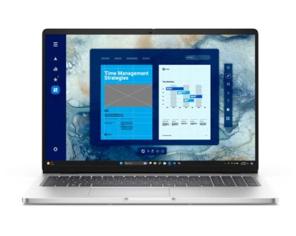 Лаптоп Dell Pro 16 PC16250, Intel Ultra 7 255U (12 TOPS NPU, 12 cores, up to 5.2 GHz), 16" FHD+(1920x1200) IPS, 300nits AG, 16 GB: 1 x 16 GB, DDR5, 5200 MT/s, 1 TB SSD, Intel graphics, FHD HDR IR Cam and Mic, Wi-Fi 6E, FPR, Backlit Kb, Win 11 Pro, Platinu