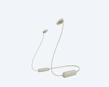 Слушалки Sony Headset WI-C100, taupe