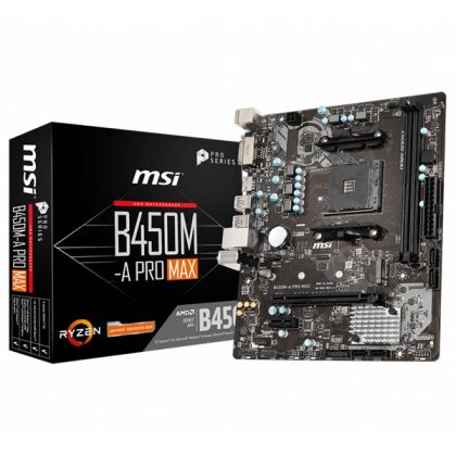 MB MSI B450M-A PRO MAX, HDMI/DVI, 2xD4