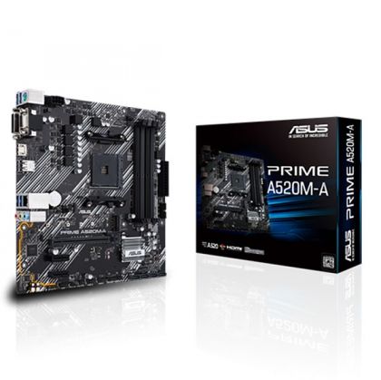 MB ASUS PRIME A520M-A, HDMI/DVI/VGA, 4xD4, 1xM.2