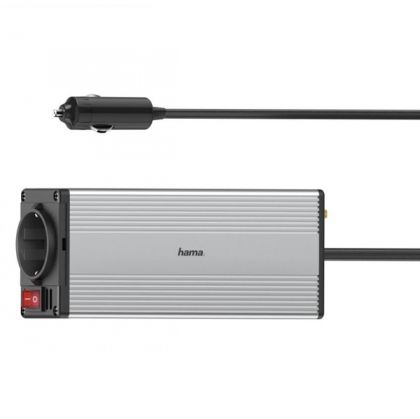 Invertor 12/220V Hama 200013, 150W+USB