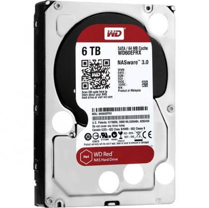 HDD 6TB WD Red, WD60EFRX, 64MB, SATA3