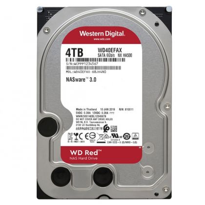 HDD 4TB WD Red, WD40EFAX, 256MB, S-ATA3