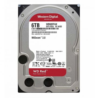 HDD 6TB WD Red, WD60EFAX, 256MB, SATA3