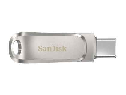 USB памет SanDisk Ultra Dual Drive Luxe, 128GB, USB 3.1 Gen 1, USB-C, Сребрист