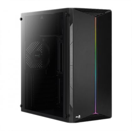 Case ATX Aerocool Split RGB w Window, Black