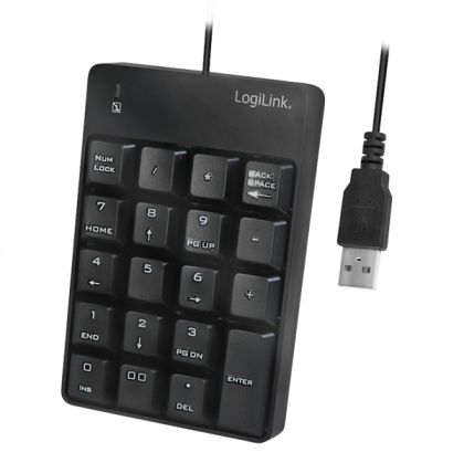 NumPad 19 keys, USB, LogiLink ID0184