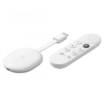 Google Chromecast TV, 4K, Remote Control, White