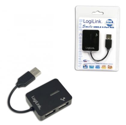 USB HUB 4xUSB2.0, passive, LogiLink UA0139