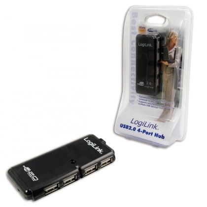 USB HUB 4xUSB2.0, passive, LogiLink UH0001A