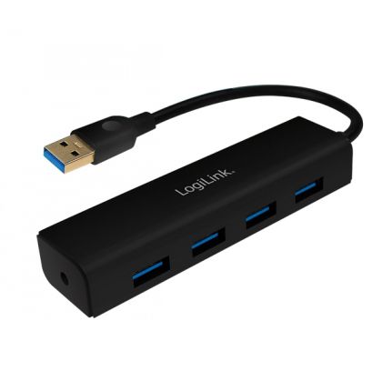 USB HUB 4xUSB3.0, Black, LogiLink UA0295