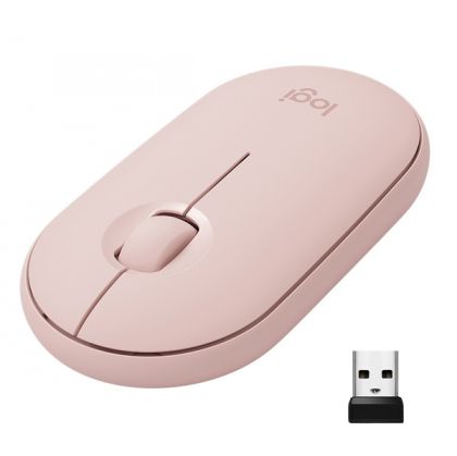Mouse Logitech M350 Wireless/Bluetooth, Rose