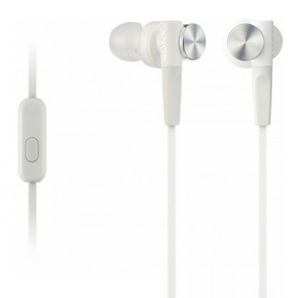 Earphones Sony MDRXB50APW.CE7, Mic, White