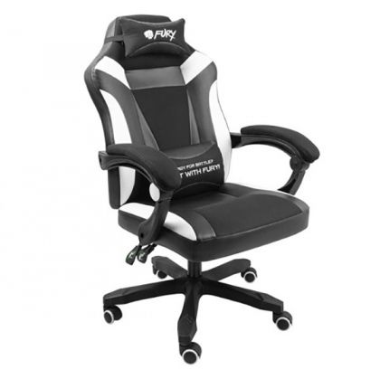 Gaming Chair Fury Avenger M+, NFF-1710 Black/White