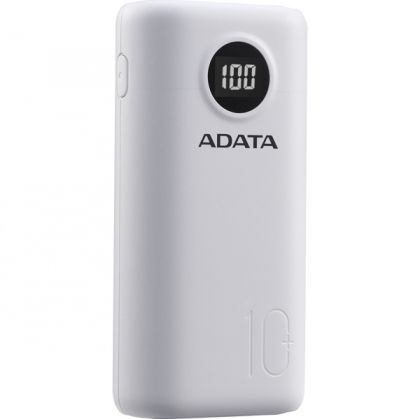 Power Bank 20000mAh QC3.0, Adata P20000QCD White