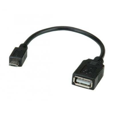 Cable USB2.0 A-Micro B, FM, OTG, 15cm, 11.99.8311